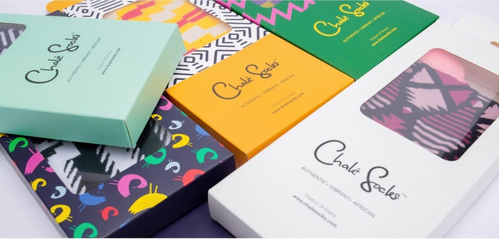 Chale Socks gift boxes — assorted packaging